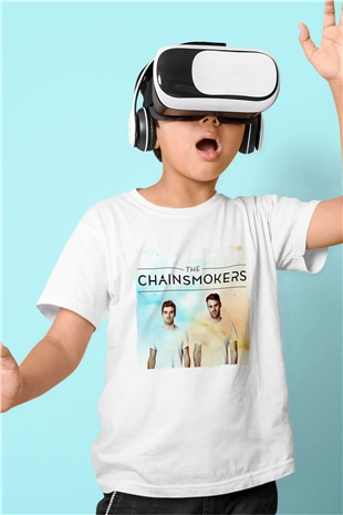 The Chainsmokers Beyaz Unisex Çocuk Tişört