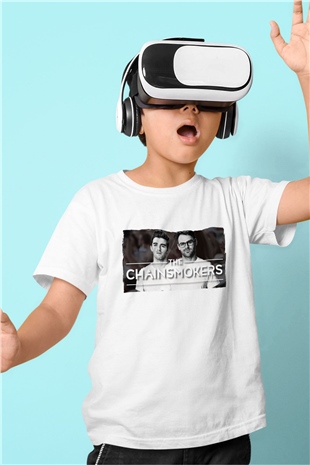 The Chainsmokers Beyaz Unisex Çocuk Tişört