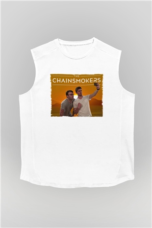 The Chainsmokers Beyaz Unisex Kolsuz Tişört