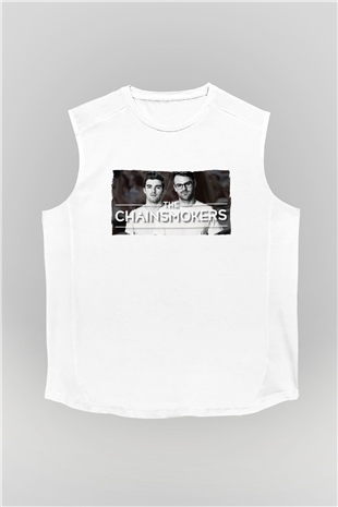 The Chainsmokers Beyaz Unisex Kolsuz Tişört
