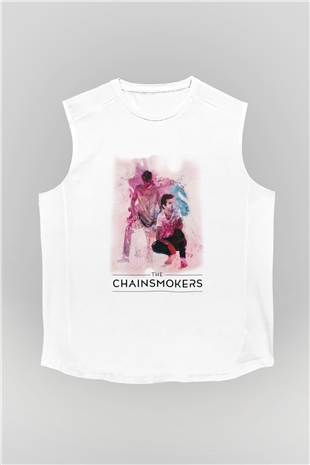 The Chainsmokers Beyaz Unisex Kolsuz Tişört