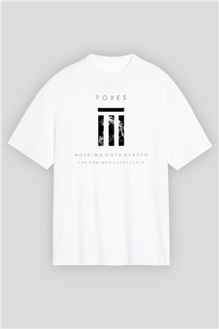 The Chainsmokers Beyaz Unisex Oversize Tişört T-Shirt