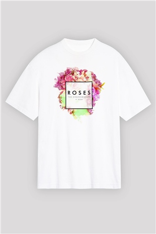 The Chainsmokers Beyaz Unisex Oversize Tişört T-Shirt