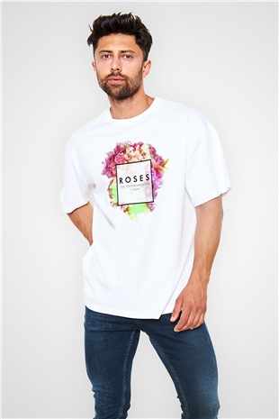 The Chainsmokers Beyaz Unisex Oversize Tişört T-Shirt
