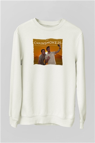The Chainsmokers Beyaz Unisex Sweatshirt