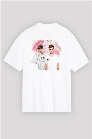 The Chainsmokers Beyaz Oversize Tişört Oversize T-shirt - TişörtFabrikası