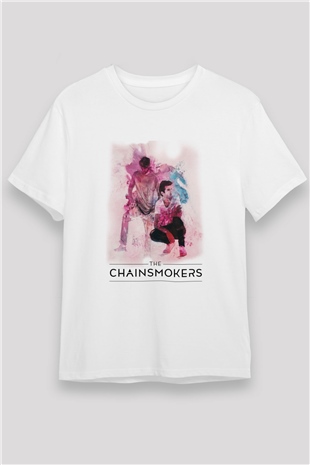 The Chainsmokers Beyaz Unisex Tişört T-Shirt - TişörtFabrikası