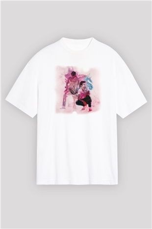 The Chainsmokers Beyaz Oversize Tişört Oversize T-shirt - TişörtFabrikası
