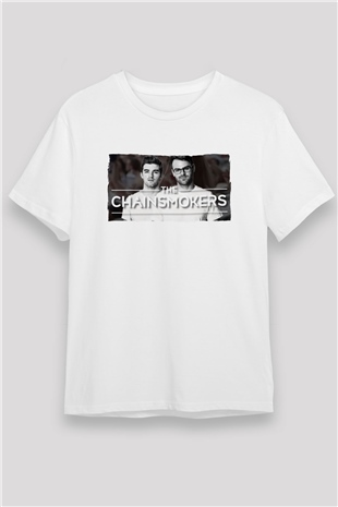 The Chainsmokers Beyaz Unisex Tişört T-Shirt - TişörtFabrikası