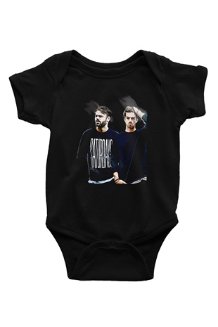 The Chainsmokers Siyah Bebek Body - Zıbın
