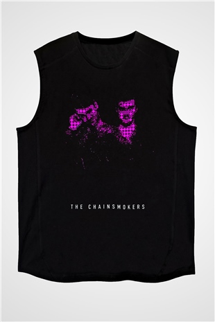 The Chainsmokers Siyah Unisex Kolsuz Tişört