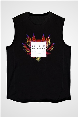 The Chainsmokers Siyah Unisex Kolsuz Tişört