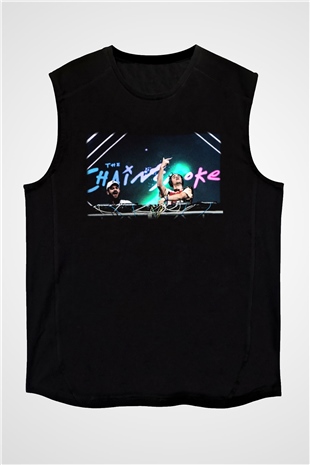 The Chainsmokers Siyah Unisex Kolsuz Tişört