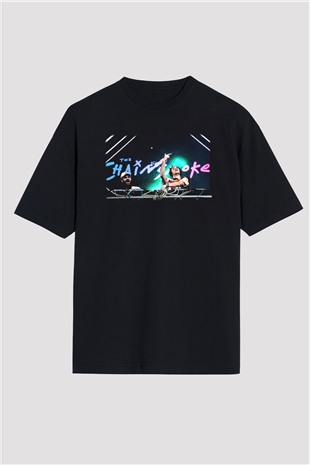 The Chainsmokers Siyah Unisex Oversize Tişört T-Shirt