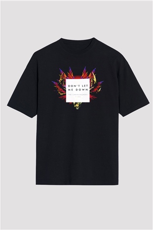 The Chainsmokers Siyah Unisex Oversize Tişört T-Shirt