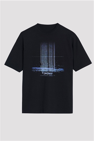 The Chainsmokers Siyah Unisex Oversize Tişört T-Shirt