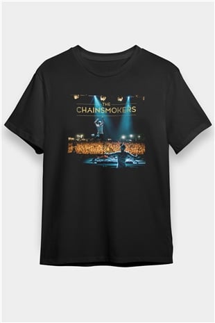 The Chainsmokers Siyah Unisex Tişört T-Shirt - TişörtFabrikası