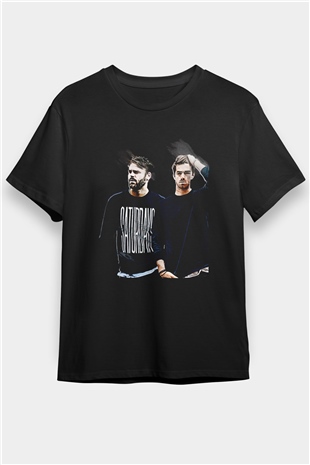 The Chainsmokers Siyah Unisex Tişört T-Shirt - TişörtFabrikası