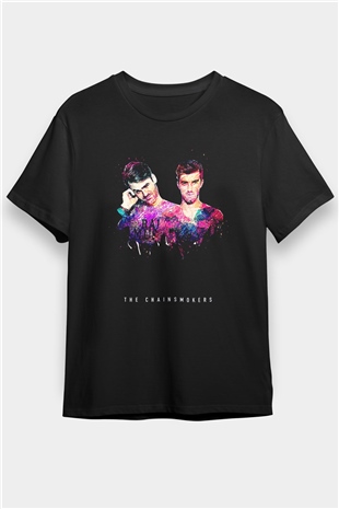 The Chainsmokers Siyah Unisex Tişört T-Shirt - TişörtFabrikası