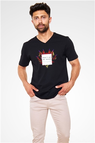 The Chainsmokers Siyah Unisex V Yaka Tişört T-Shirt