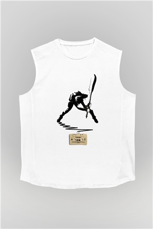 The Clash Beyaz Unisex Kolsuz Tişört