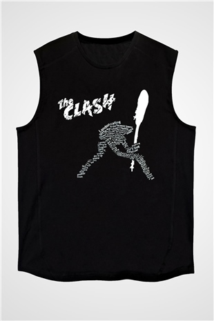 The Clash Siyah Unisex Kolsuz Tişört