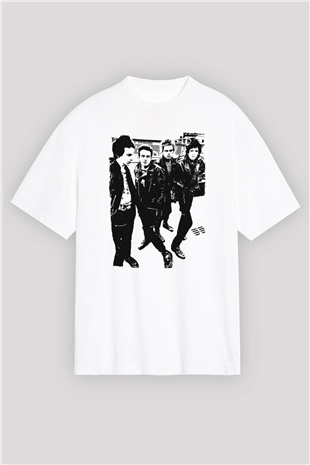 The Clash Siyah Unisex Oversize Tişört T-Shirt