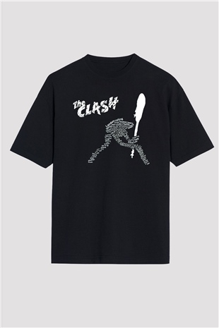 The Clash Siyah Oversize Tişört Oversize T-shirt - TişörtFabrikası