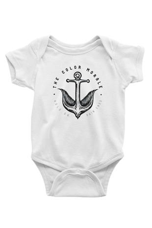 The Color Morale Beyaz Bebek Body - Zıbın