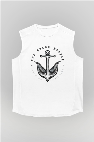 The Color Morale Beyaz Unisex Kolsuz Tişört