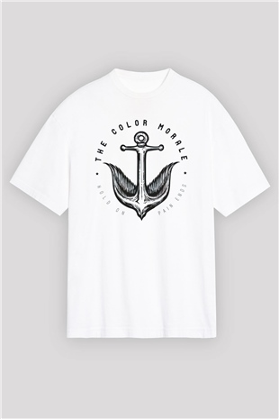 The Color Morale Beyaz Unisex Tişört T-Shirt - TişörtFabrikası