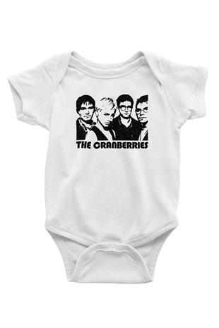 The Cranberries Baskılı Beyaz Unisex Bebek Body - Zıbın