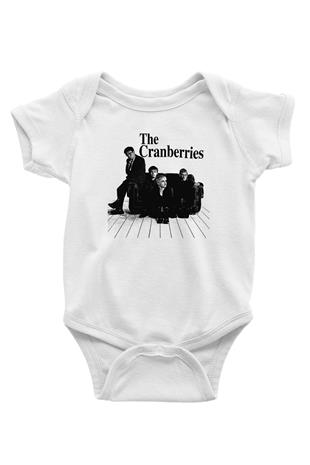 The Cranberries Baskılı Beyaz Unisex Bebek Body - Zıbın