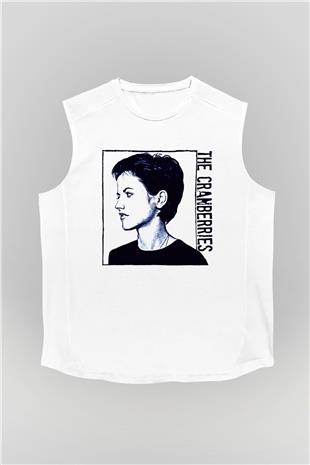 The Cranberries Baskılı Beyaz Unisex Kolsuz Tişört - Tshirt