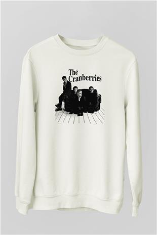 The Cranberries Baskılı Beyaz Unisex Sweatshirt