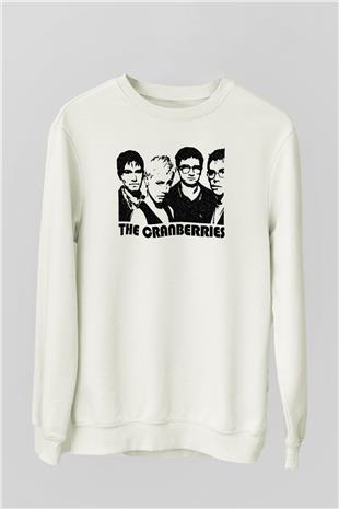 The Cranberries Baskılı Beyaz Unisex Sweatshirt