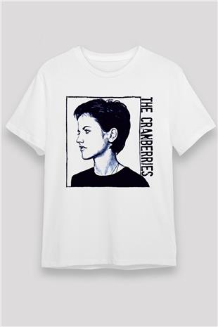 The Cranberries Baskılı Unisex Beyaz Tişört - Tshirt