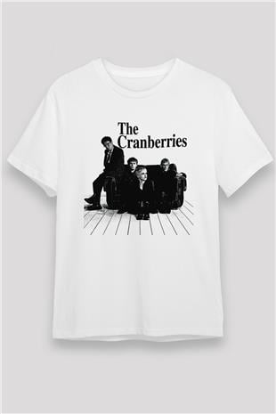 The Cranberries Baskılı Unisex Beyaz Tişört - Tshirt