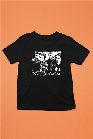 The Cranberries Baskılı Unisex Siyah Çocuk Tişört - Tshirt