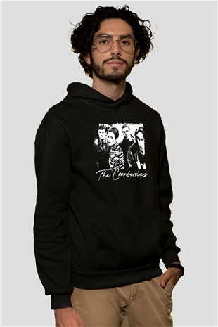 The Cranberries Baskılı Unisex Siyah Kapüşonlu Sweatshirt