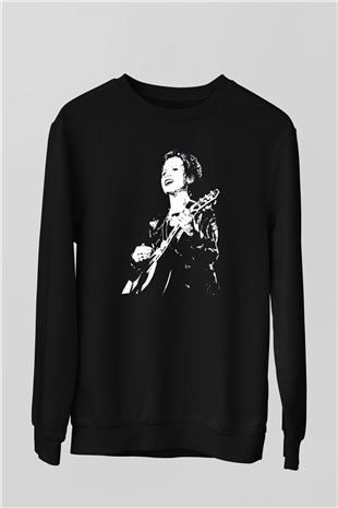 The Cranberries Baskılı Unisex Siyah Sweatshirt