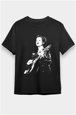 The Cranberries Baskılı Unisex Siyah Tişört - Tshirt