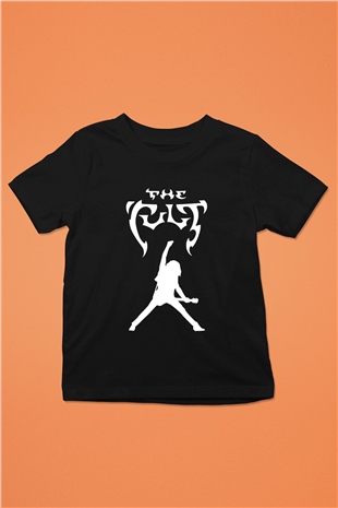 The Cult Baskılı Unisex Siyah Çocuk Tişört - Tshirt