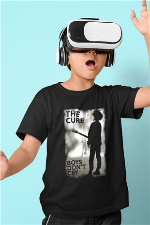 The Cure Baskılı Siyah Unisex Çocuk Tişört