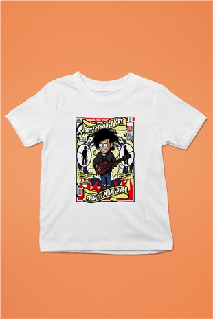 The Cure Baskılı Unisex Beyaz Çocuk Tişört