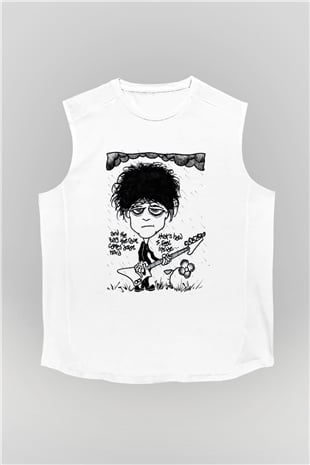 The Cure Beyaz Unisex Kolsuz Tişört