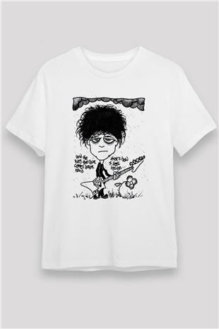 The Cure Beyaz Unisex Tişört T-Shirt - TişörtFabrikası