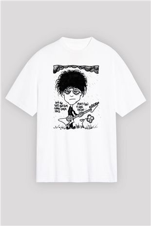 The Cure Beyaz Unisex Tişört T-Shirt - TişörtFabrikası