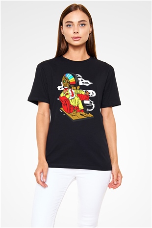 The Daft Punk Boss Baskılı Unisex Siyah Tişört