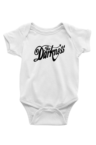 The Darkness Baskılı Beyaz Unisex Bebek Body - Zıbın